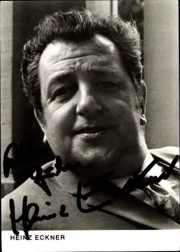 Ak Schauspieler Heinz Eckner, Portrait, Autogramm