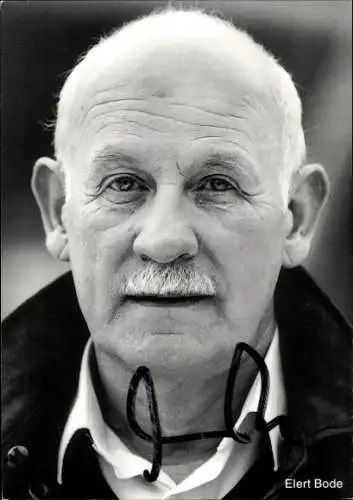 Ak Schauspieler Elert Bode, Portrait, Autogramm