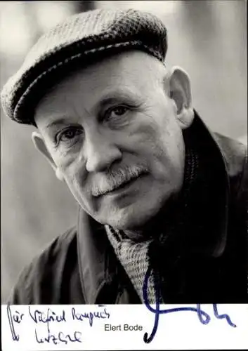 Ak Schauspieler Elert Bode, Portrait, Autogramm