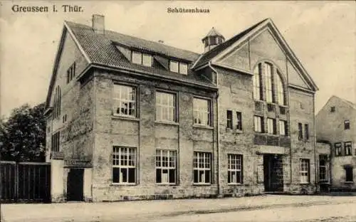 Ak Greußen in Thüringen, Schützenhaus