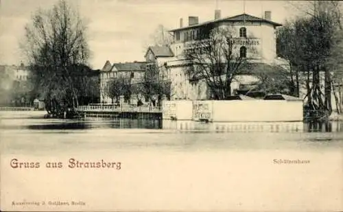 Ak Strausberg in der Mark, Schützenhaus