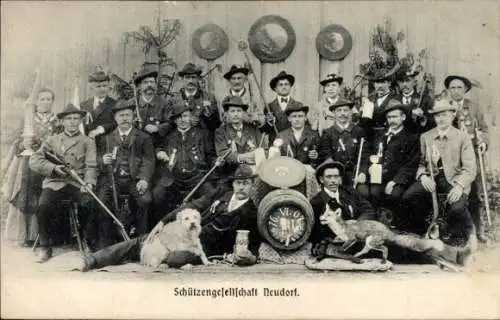 Ak Schützengesellschaft Neudorf, Gruppenbild