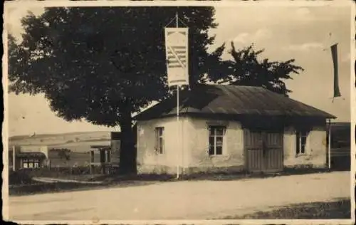 Foto Ak Großrückerswalde im Erzgebirge, Gasthof, Schützenhäuschen