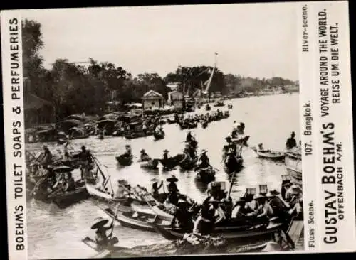 Foto Bangkok Thailand, Flusspartie, Gustav Boehm's Toilet Soaps