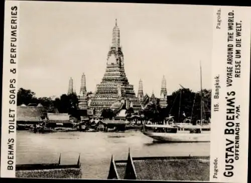 Foto Bangkok Thailand, Pagode, Gustav Boehm's Toilet Soaps