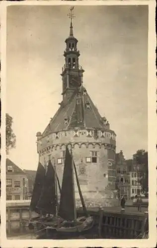 Ak Hoorn Nordholland Niederlande, Blick auf den Turm