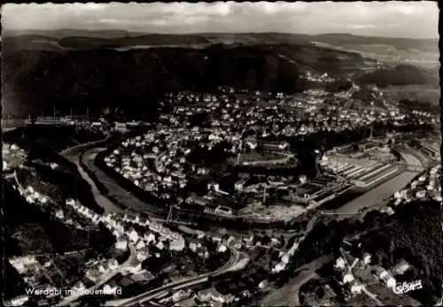 Ak Werdohl im Sauerland, Panorama, Luftbild