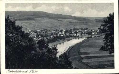 Ak Bodenfelde an der Weser, Totalansicht