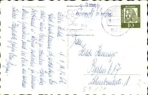 Ak Arnsberg Westfalen, Teilansicht