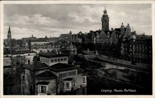 Ak Leipzig in Sachsen, neues Rathaus