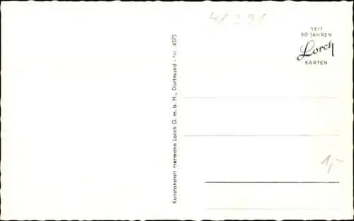 Ak Telgte in Westfalen, Ems, Steg, Ruderboot