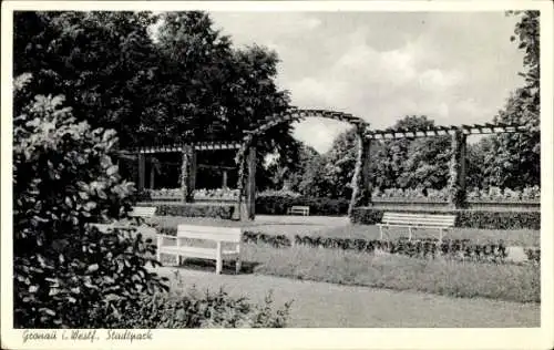 Ak Gronau im Münsterland Westfalen, im Stadtpark