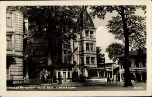 Ak Ostseebad Heringsdorf auf Usedom, FDGB Heim Gerhard Opitz