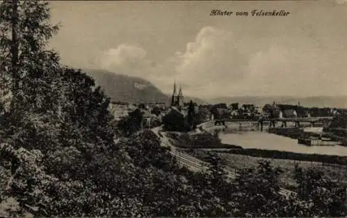 Ak Höxter an der Weser, Blick vom Felsenkeller