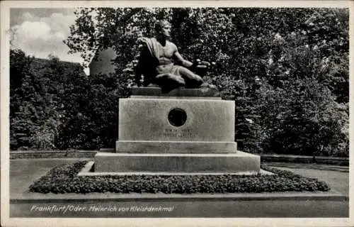 Ak Frankfurt an der Oder, Heinrich von Kleist-Denkmal