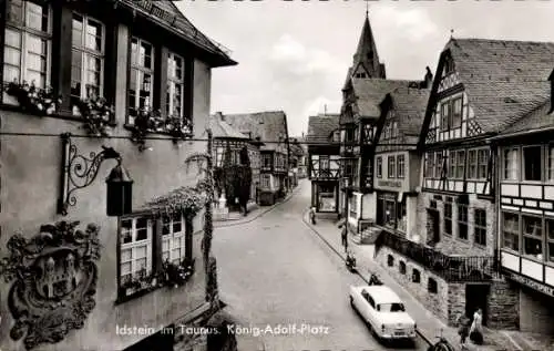 Ak Idstein im Taunus, König Adolf Platz