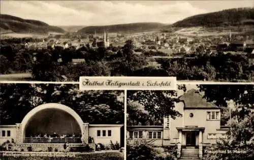 Ak Heilbad Heiligenstadt Eichsfeld Thüringen, Musikpavillon, Heinrich-Heine-Park, Bad St. Martin