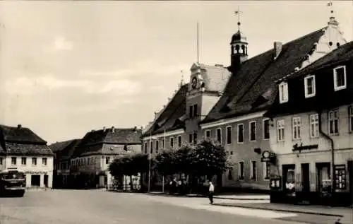 Ak Herzberg an der Elster, Karl-Marx-Platz, Rathaus