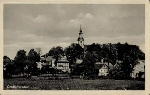 Ak Großröhrsdorf in Sachsen, Gesamtansicht