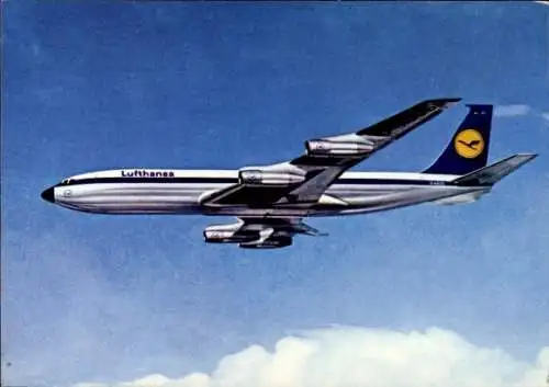 Ak Deutsches Passagierflugzeug, Lufthansa, Boeing 707 Intercontinental Jet