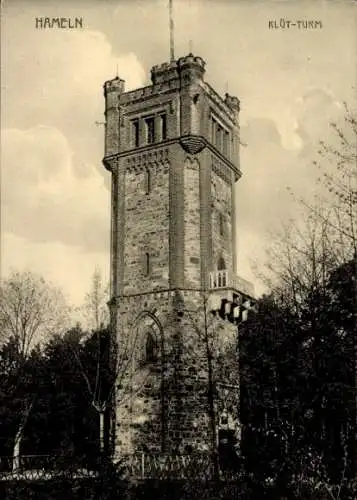 Ak Hameln in Niedersachsen, Ansicht vom Klüt Turm