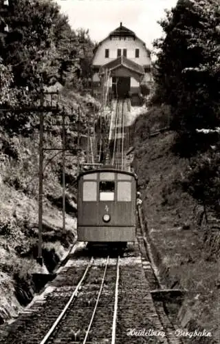 Ak Heidelberg am Neckar, Königstuhl, Station Königstuhl, Bergbahn