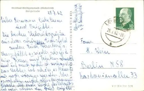 Ak Heiligenstadt in Oberfranken, Bergstraße, Kirche