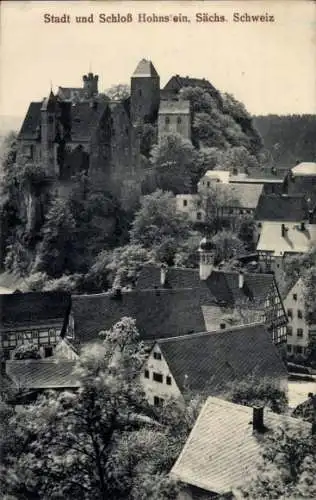 Ak Hohnstein Sächsische Schweiz, Schloss Hohnstein