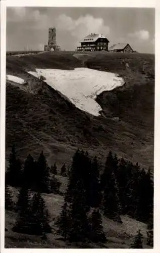 Ak Feldberg im Schwarzwald, Feldbergturm, Gasthaus