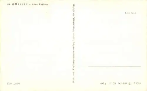 Ak Görlitz in der Lausitz, Altes Rathaus