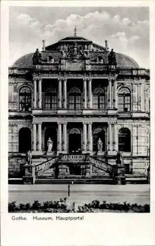 Ak Gotha in Thüringen, Museum, Hauptportal