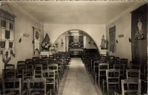 Ak Rouen Seine Maritime, Kirche Jeanne d'Arc, Innenansicht