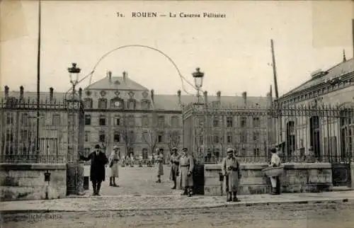 Ak Rouen Seine Maritime, Caserne Pelissier