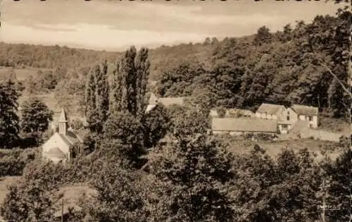 Ak Magny les Hameaux Yvelines, Abtei Port-Royal des Champs, Gesamtansicht, Wald