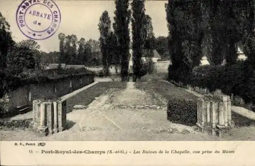 Ak Magny les Hameaux Yvelines, Abtei Port-Royal des Champs, Ruines de la Chapelle