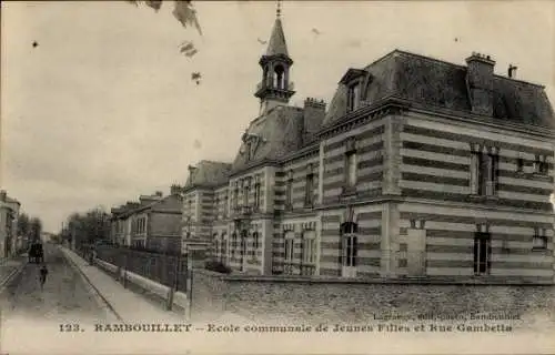 Ak Rambouillet Yvelines, Ecole communale de Jeunes Filles, Rue Gambetta