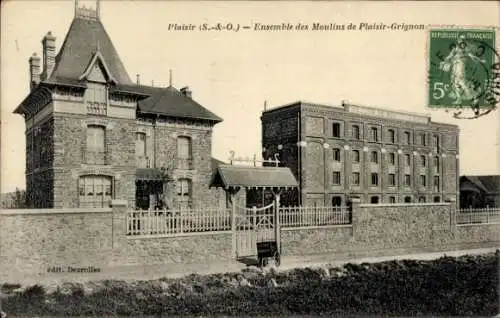 Ak Saint Plaisir Allier, Ensemble des Moulins de Plaisir Grignon