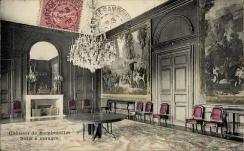 Ak Rambouillet Yvelines, Schloss, Speisesaal