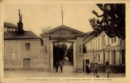 Ak Saint Cyr l'Ecole Yvelines, Ecole Speciale Militaire, Eingangstor