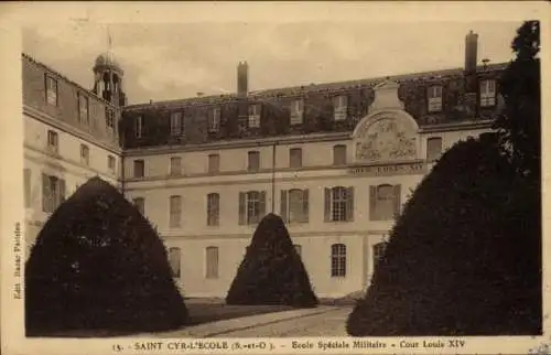 Ak Saint Cyr l'Ecole Yvelines, Ecole Speciale Militaire, Cour Louis XIV