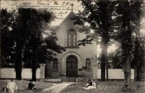 Ak Saint Germain en Laye Yvelines, La Temple protestant