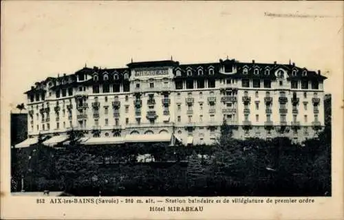 Ak Aix les Bains Savoie, Hotel Mirabeau