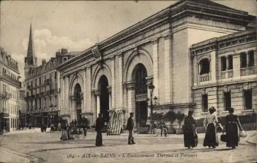 Ak Aix les Bains Savoie, Etablissement Thermal, Porteurs