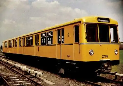 Ak Berlin, U-Bahn-Triebwagen DLS, Nr. 2404, Baujahr 1969/70