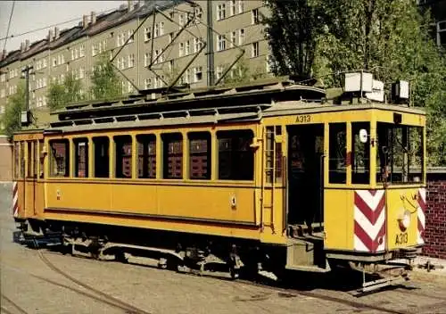 Ak Berliner Verkehrsmittel, Straßenbahn-Triebwagen, Arbeitswagen A 313