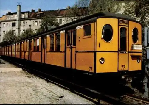 Ak Berliner Verkehrsmittel, U-Bahn-Triebwagen B 1 Nr. 77