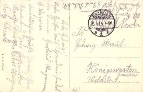 Ak Berlin Spandau Boxfelde, Gesamtansicht, Segelboote