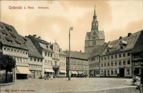 Ak Osterode am Harz, Marktplatz