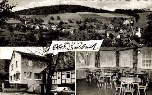 Ak Ober Sensbach Oberzent im Odenwald, Totale, Gasthaus Goldener Pflug