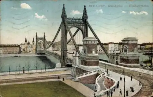 Ak Budapest Ungarn, Elisabethbrücke